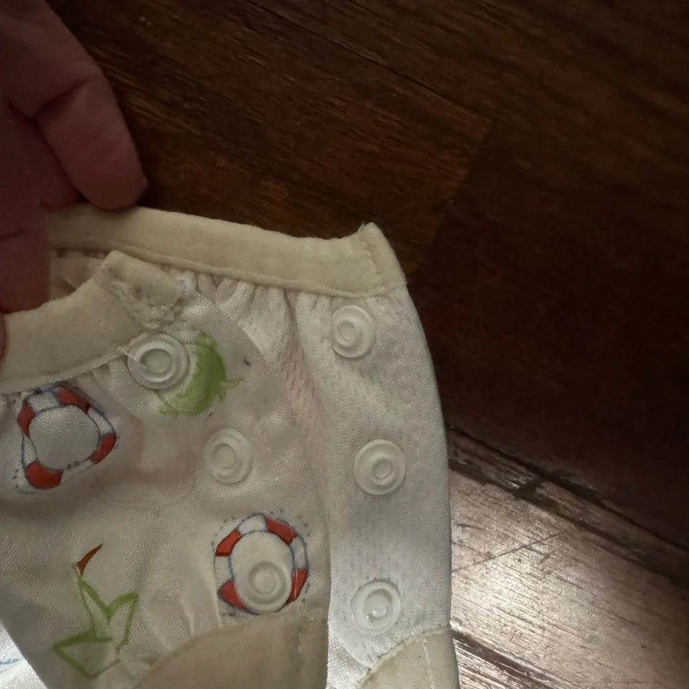 Babykicks Nautical Print Swim Diaper (size large)